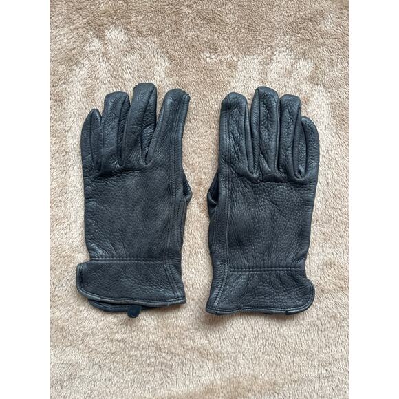 Black Leather Driving Gloves Women’s Size Large - Picture 1 of 5